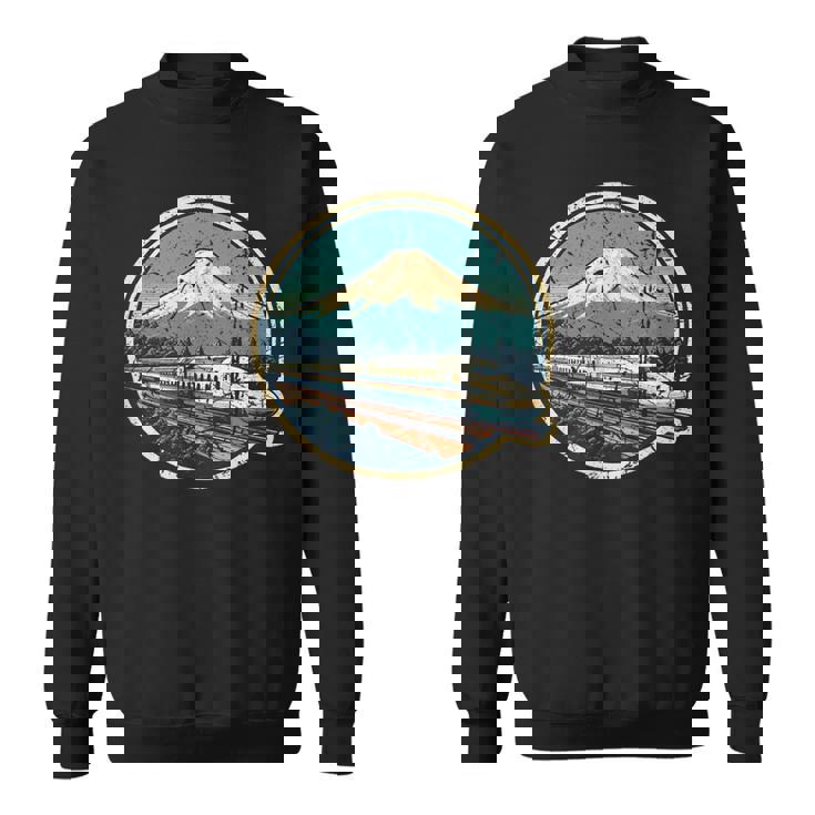 新幹線 富士山 日本土産 新幹線 スウェットシャツ