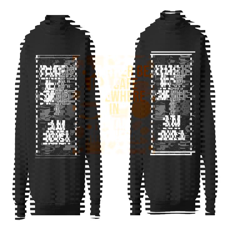 旅行とコーヒー愛好家 バタムインドネシア スウェットシャツ