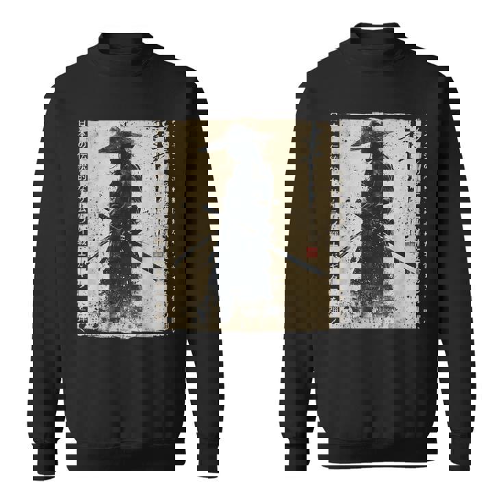 日本 武士 武士 戦闘機 浮世 墨絵 侍 スウェットシャツ