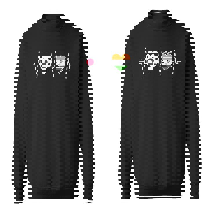 日本とインド インドの国旗 国旗 スウェットシャツ