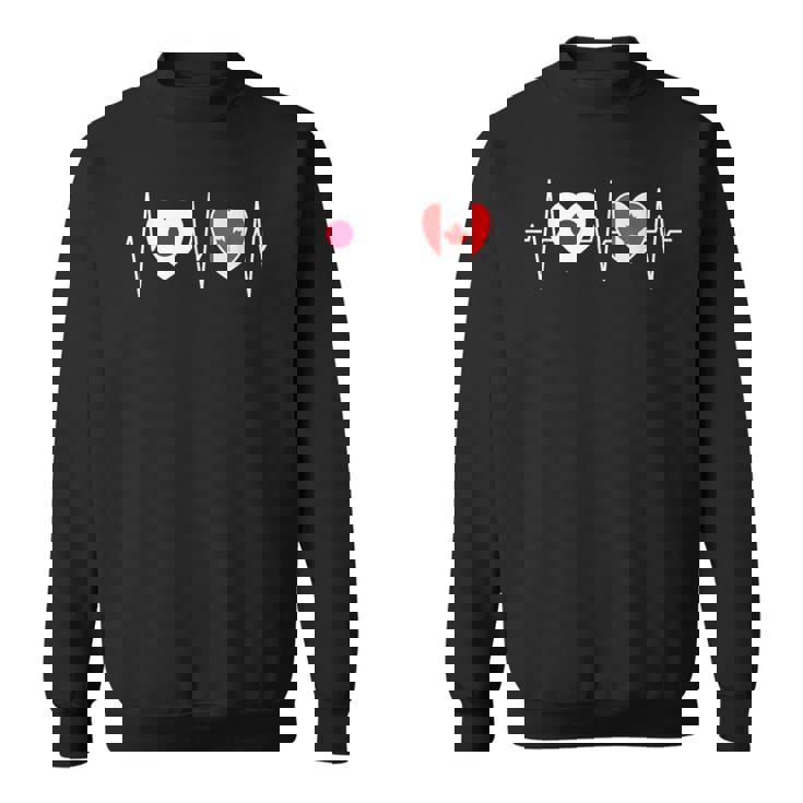 日本とカナダ カナダ国旗 国旗 スウェットシャツ