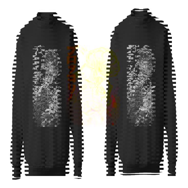 日本の怪獣映画 怪獣 野菜 ブロッコリー アニメ スウェットシャツ