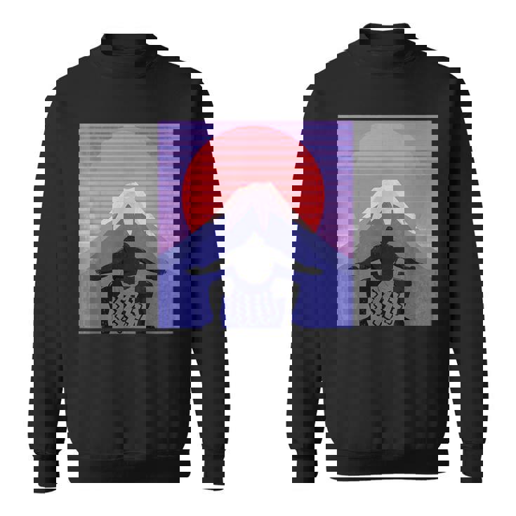 日本の相撲力士は、日本のマワシで 富士山の美学 スウェットシャツ