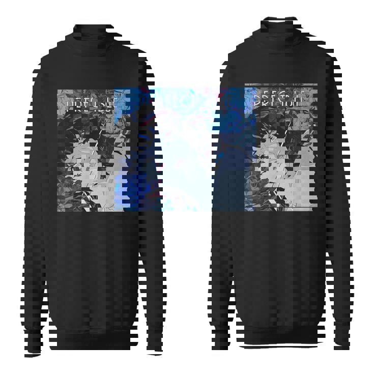 日本アニメ ガール パーフェクトブルー スウェットシャツ