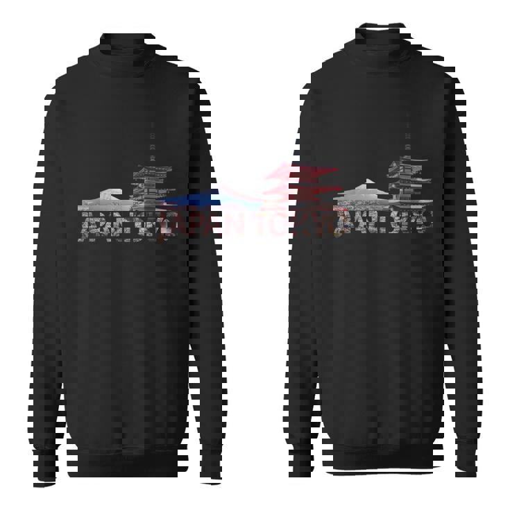 日本東京 富士山 赤 チュレイト パゴダ お土産 スウェットシャツ