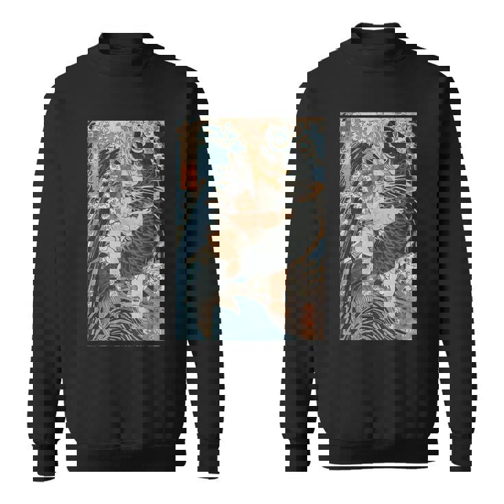 日本美術 戦闘機 相撲 鯉 海波 国吉 浮世絵 スウェットシャツ