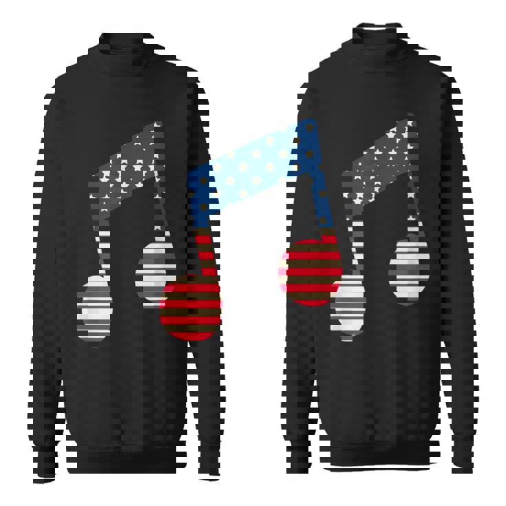 星条旗 アメリカ国旗 音符 スウェットシャツ