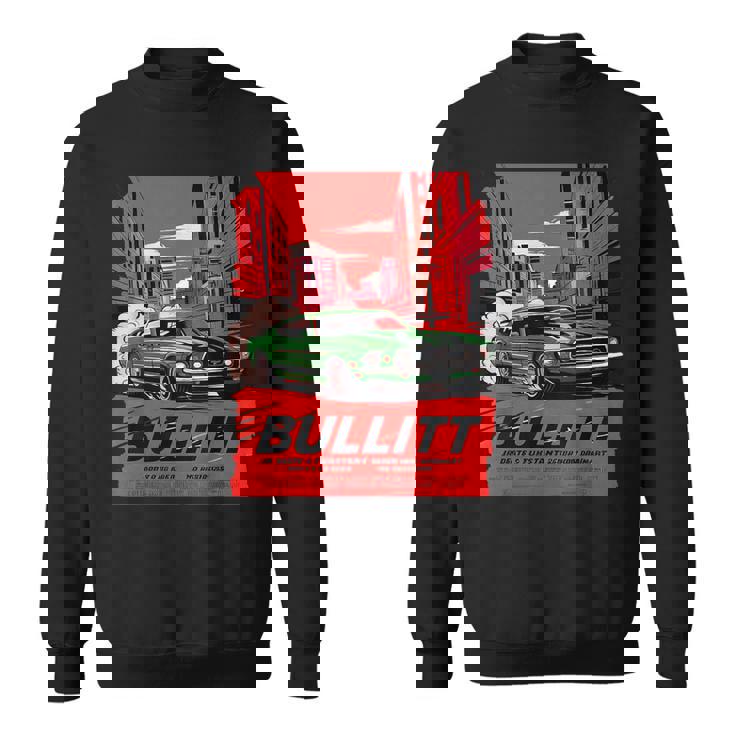 映画 ブリット マッスルカー イラスト スウェットシャツ