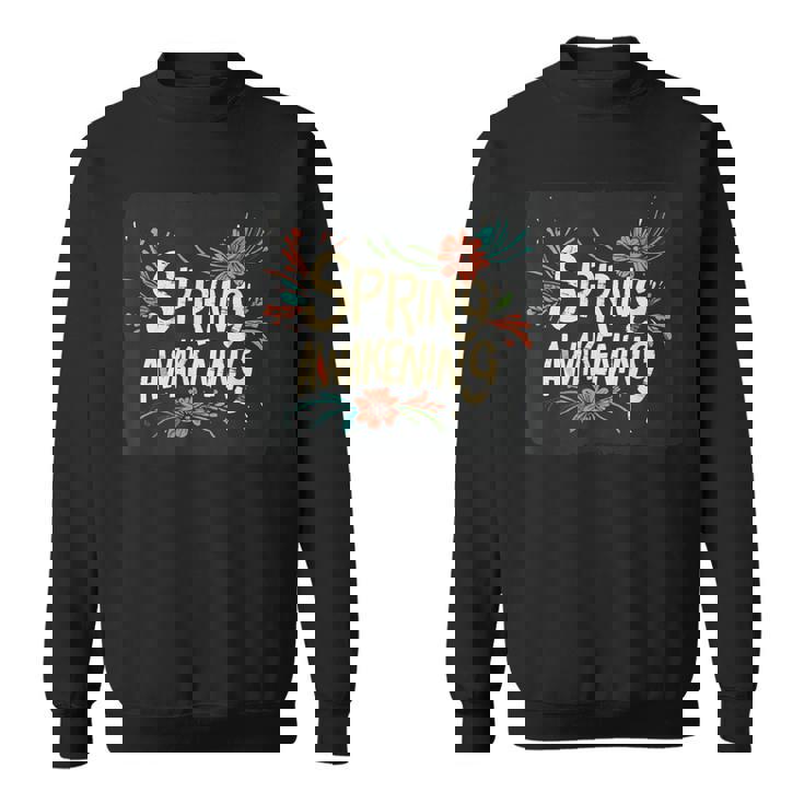 春の目覚めのスピーチデザインの面白いコスチューム。 スウェットシャツ