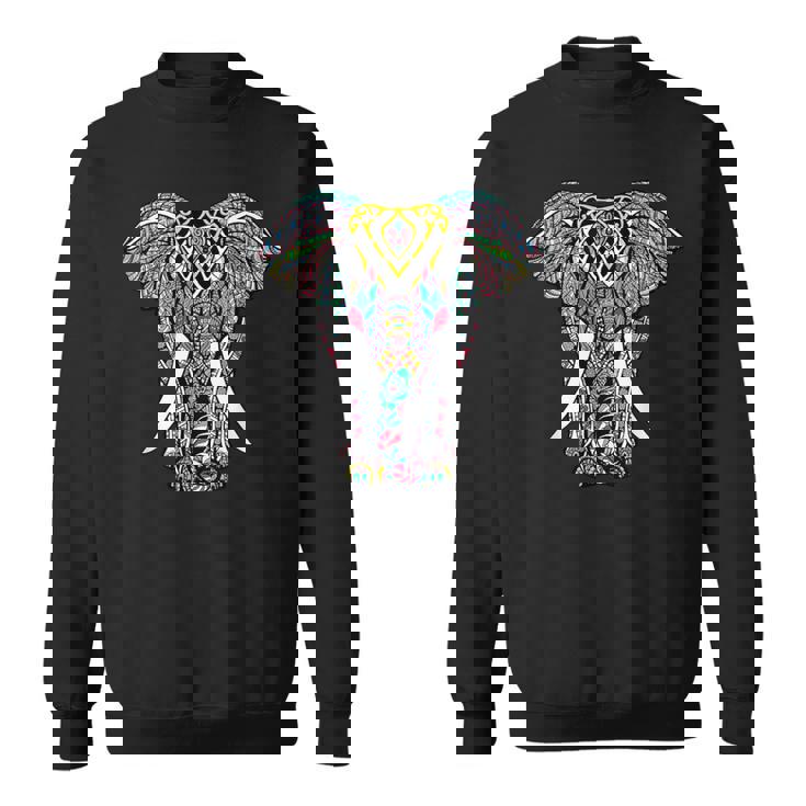 曼荼羅 ガネーシャ アフリカン 象 スウェットシャツ