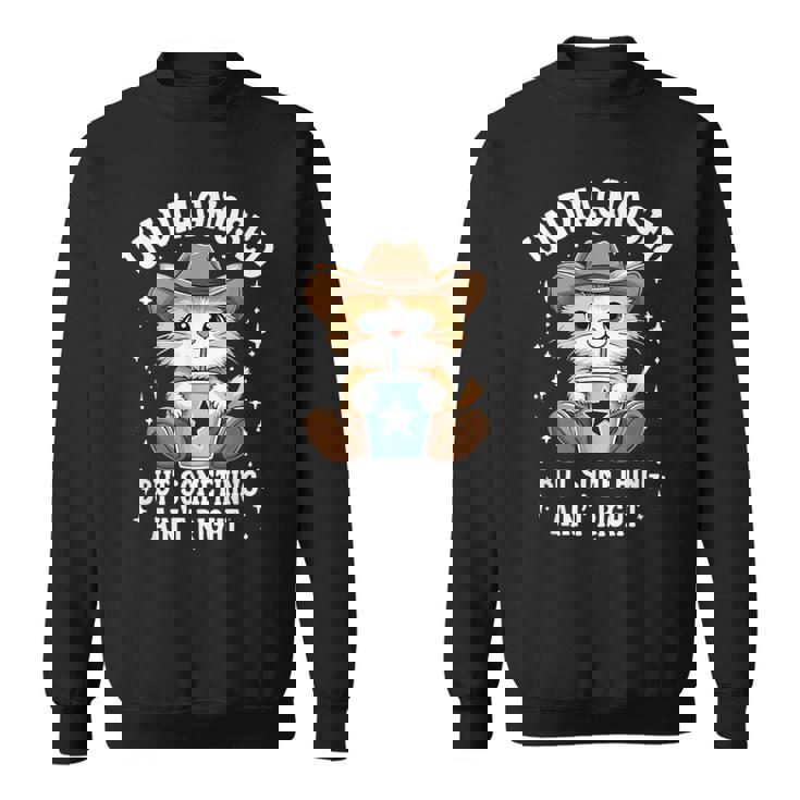 未診断だけど何かが違う猫ユーモア スウェットシャツ