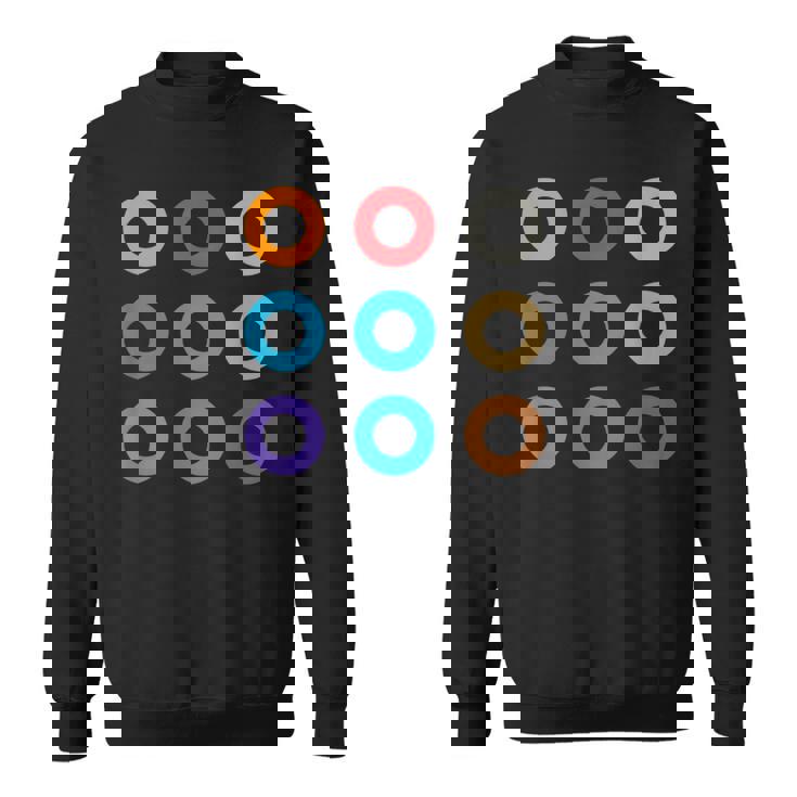 東京の地下鉄 カラー 色 マーク 丸【電車ファン】鉄道【変なtシャツ屋さん】メトロ 面白い ポップ スウェットシャツ