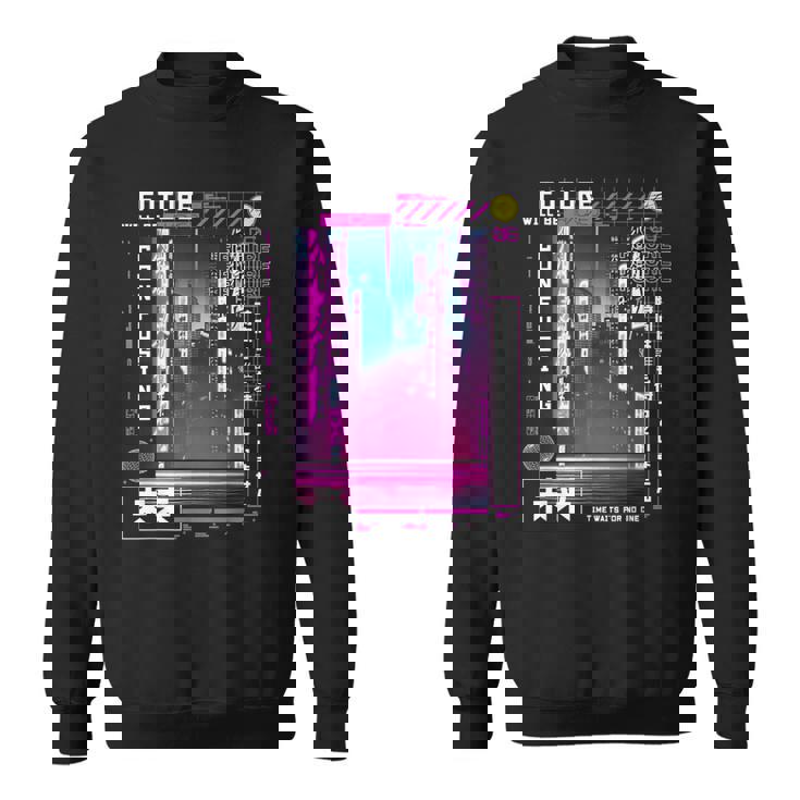 東京サイバーパンク ヴェイパーウェーブ 日本のレトロな雰囲気の美学 スウェットシャツ