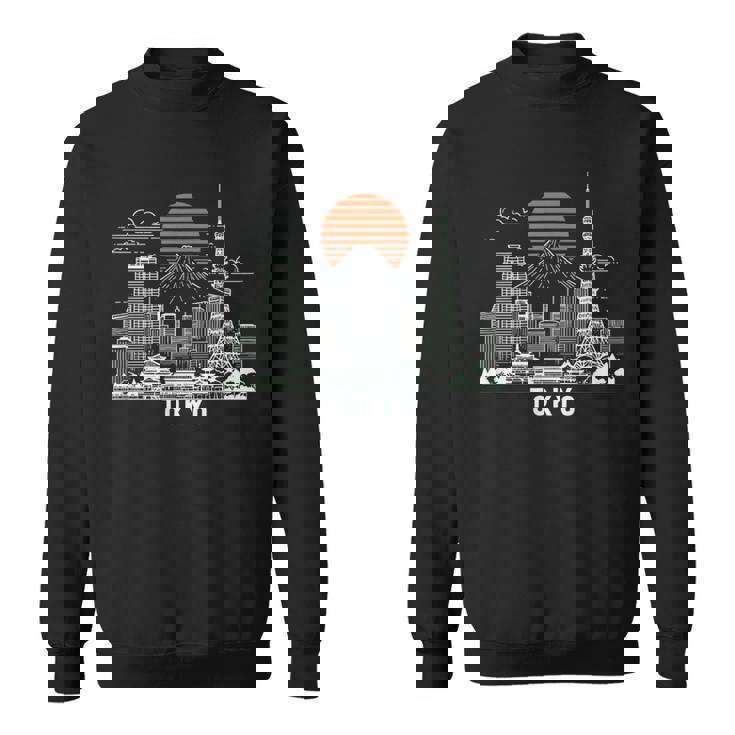 東京スカイライン 日本 富士山 ランドマーク 東京タワー お土産 スウェットシャツ