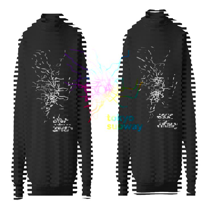 東京都メトロ地下鉄地図レトログルービー スウェットシャツ