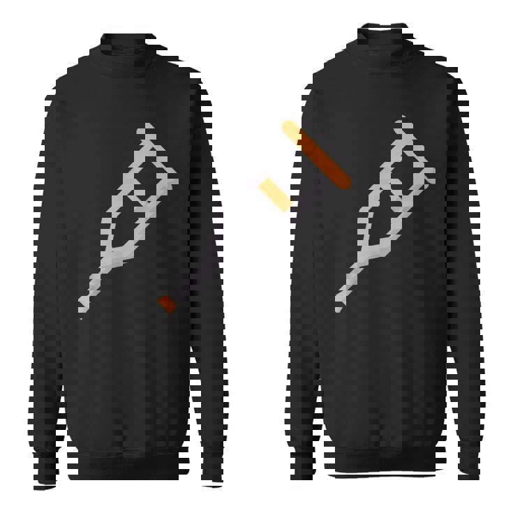 松葉杖 スウェットシャツ