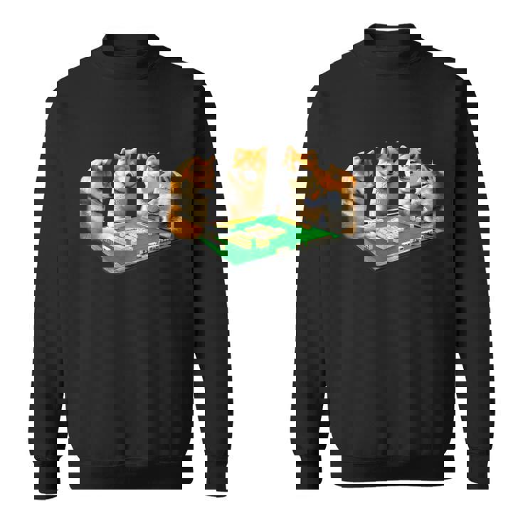 柴犬 イヌ 麻雀 面白いtシャツ 犬 文字入り メンズ おもしろ 面白い 服 おもしろグッズ ネタ 雀士 スウェットシャツ