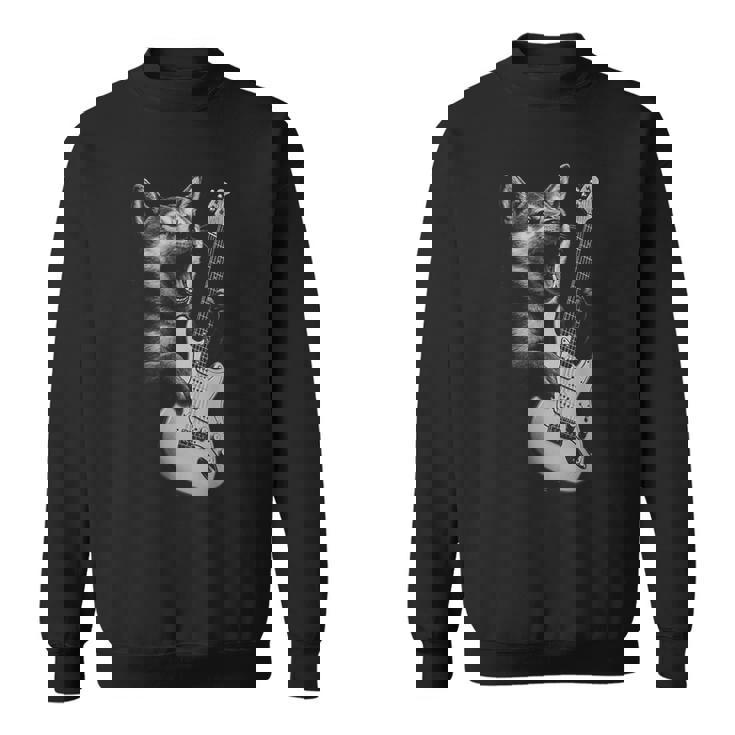 柴犬 ギターを弾く ロックミュージック 犬好き スウェットシャツ