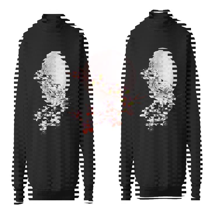 桜 花 満月 さくら 日本文化 スウェットシャツ