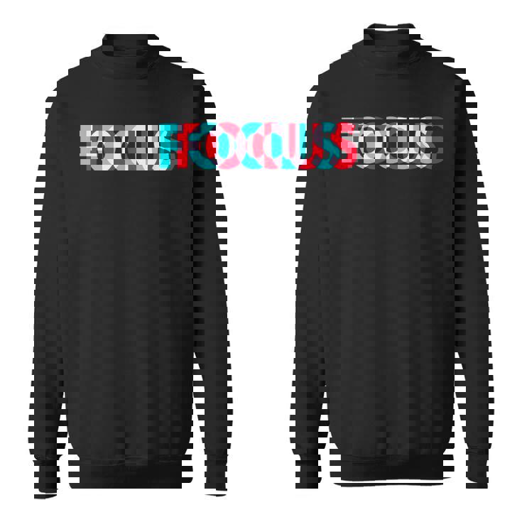 楽しいフォーカスデザイン 錯覚トリッピー スウェットシャツ