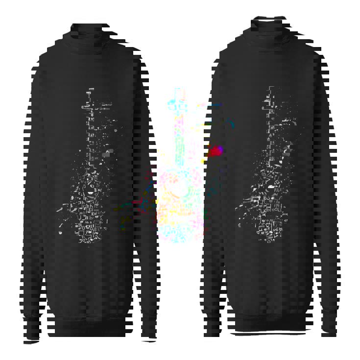 楽譜付きアコースティックギター、ギタリスト スウェットシャツ