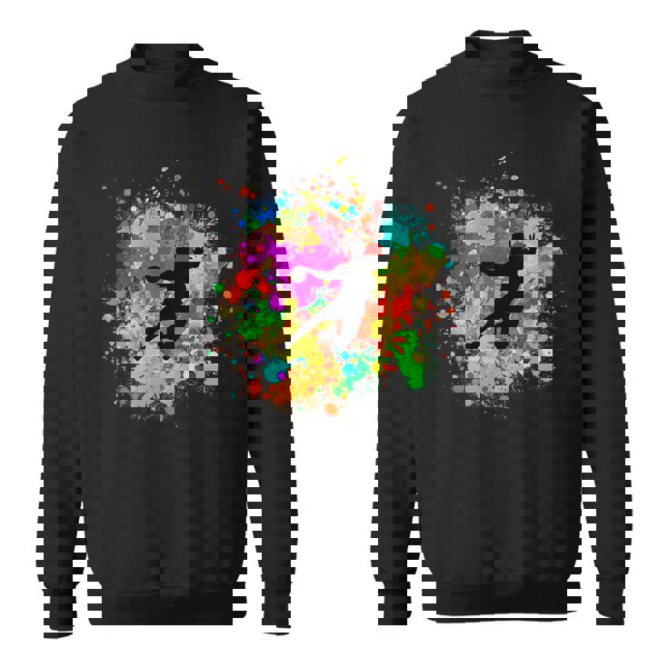 樹脂ボール付きのクールなハンドボールプレーヤー スウェットシャツ