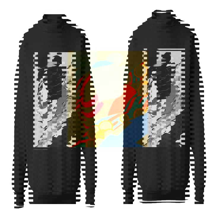 歌舞伎 かぶき 役者 日本美術 浮世絵 役者絵 名取春仙 七世松本幸四郎 梅王 スウェットシャツ