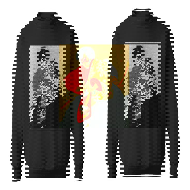 歌舞伎 俳優 日本劇出演者 四世片岡市蔵 上使の弁慶 役者絵 スウェットシャツ