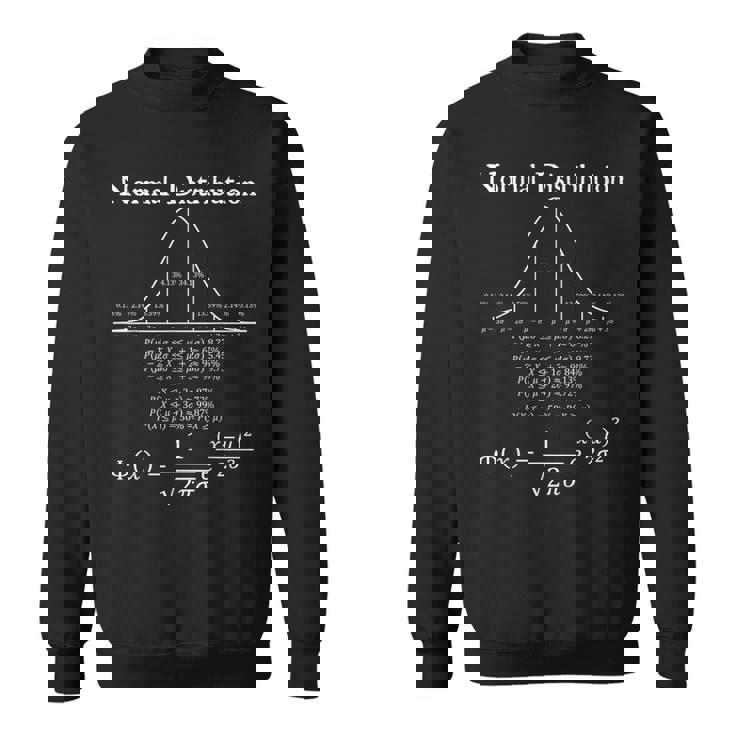 正常分布方程式グラフ統計数学教師 スウェットシャツ
