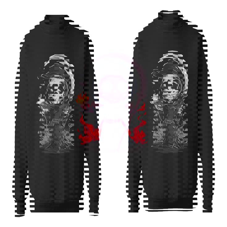 死神 スケルトン ハロウィン コスチューム 不気味 怖い スウェットシャツ