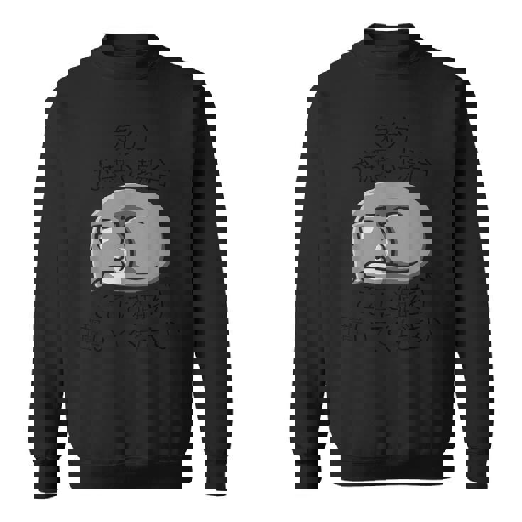 気分が悪い時ここに猫を置いてください 猫のデザイン スウェットシャツ