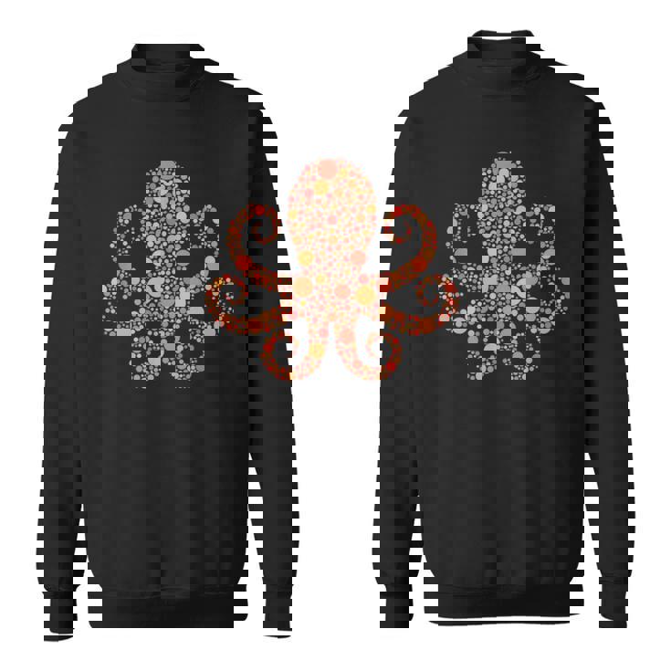 水玉タコtシャツ 楽しいオレンジ国際ドットデー スウェットシャツ