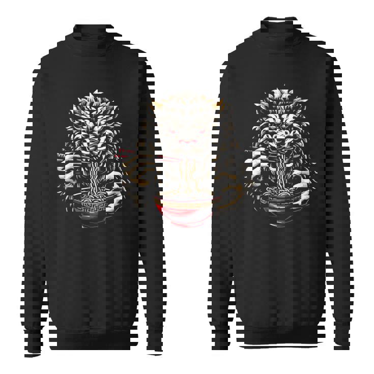 沖縄ジャパン シーサー ガーディアン ライオン ラーメン 沖縄土産 スウェットシャツ