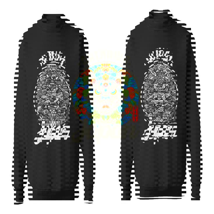 沖縄ジャパン シーサー ライオンガーディアン 和 カタカナ お土産 スウェットシャツ