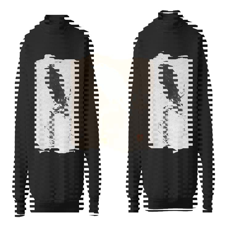 河鍋暁斎のカラス 浮世絵 日本画 日本文化 烏 スウェットシャツ