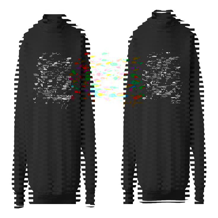 海の中の魚 スウェットシャツ