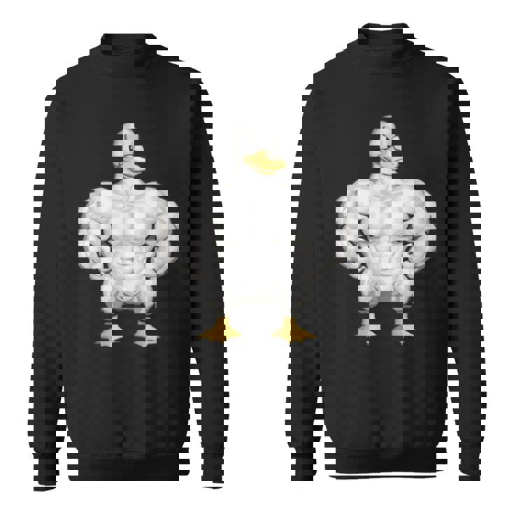 漫画の筋肉アヒル スウェットシャツ