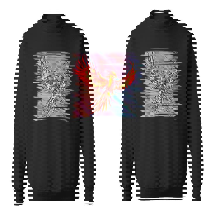 灰からのフェニックス 不死鳥 フェニックス 鳳凰 神話上の生き物 火 バード スウェットシャツ