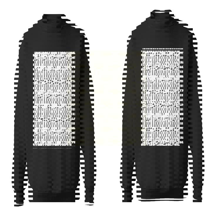 点と線 白 黒 スウェットシャツ