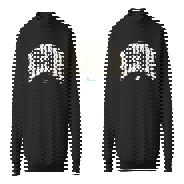 無料のパレスチナ大学代表チームフォント パレスチナの国旗を保存 スウェットシャツ