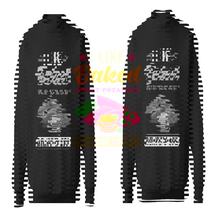 焼き芋が好きで、3人で面白いじゃがいも スウェットシャツ