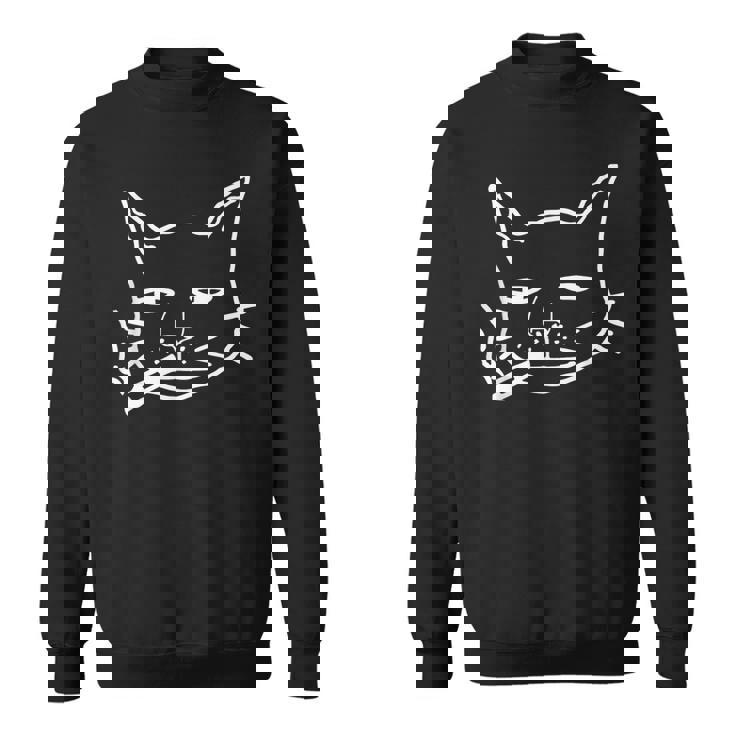 煙草を吸う猫 猫好き スウェットシャツ