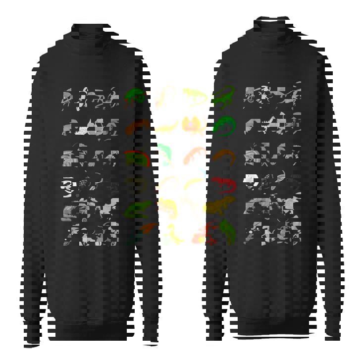 爬虫類 種別 かわいい ヤモリ トカゲ スウェットシャツ