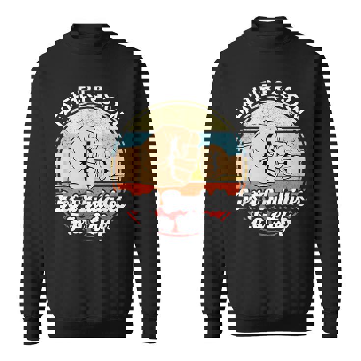 父と息子 ベストバディーズ 面白いお揃い お父さんと息子のギフト スウェットシャツ