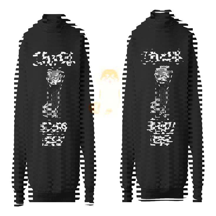 父の日 2025 レッサーパンダ【 こわいのは 妻と娘の 連合軍 】 おもしろ スウェットシャツ