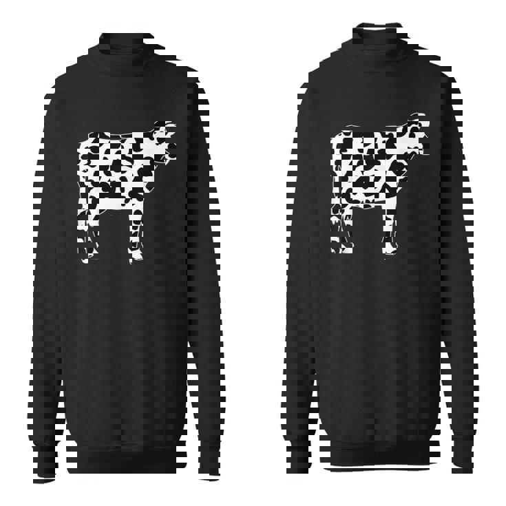 牛柄の服 牛柄 スウェットシャツ