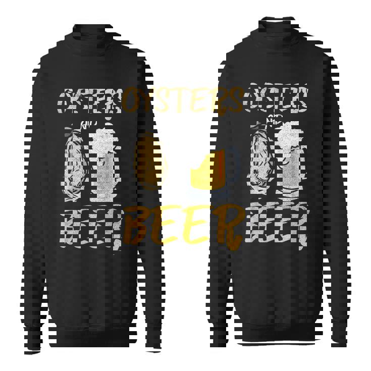 牡蠣とビール スウェットシャツ