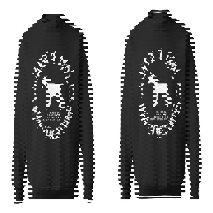 犬 おもしろ おしゃれ イヌ 可愛い シュナウザー ミニチュアシュナウザー シルエット スウェットシャツ