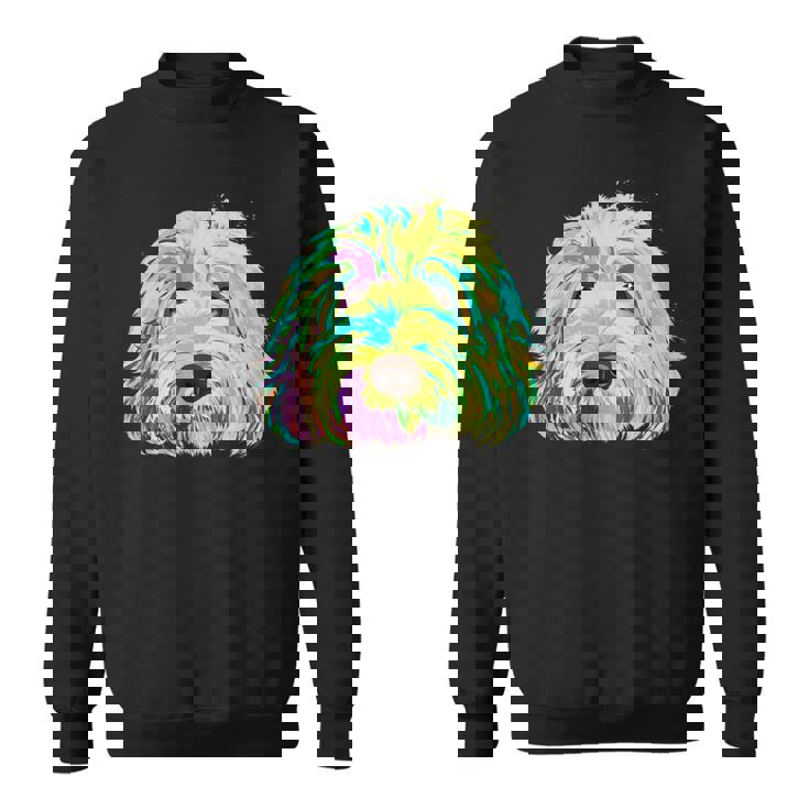 犬 カラフル ラブラドゥードル スウェットシャツ