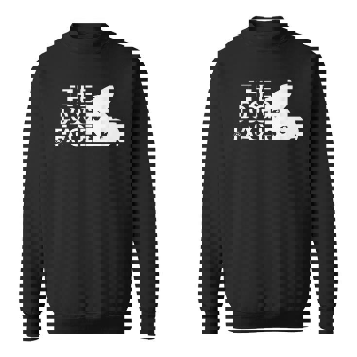 犬の顔のデザイン The Dog Face スウェットシャツ